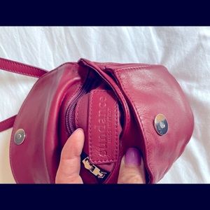 Née Sundance leather crossbody satchel